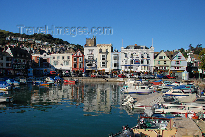 england587: Dartmouth, Devon, England: The Quay - Royal Castle Hotel - photo by T.Marshall - (c) Travel-Images.com - Stock Photography agency - Image Bank