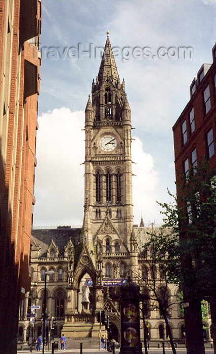 england59: Manchester, North West, England: City Hall - Albert square - architect Alfred Waterhouse - photo by M.Torres - (c) Travel-Images.com - Stock Photography agency - Image Bank
