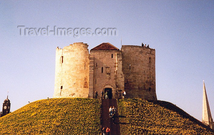 england6: York, North Yorkshire, England: 1190 Pogrom venue - Clifford's tower - photo by M.Torres - (c) Travel-Images.com - Stock Photography agency - Image Bank