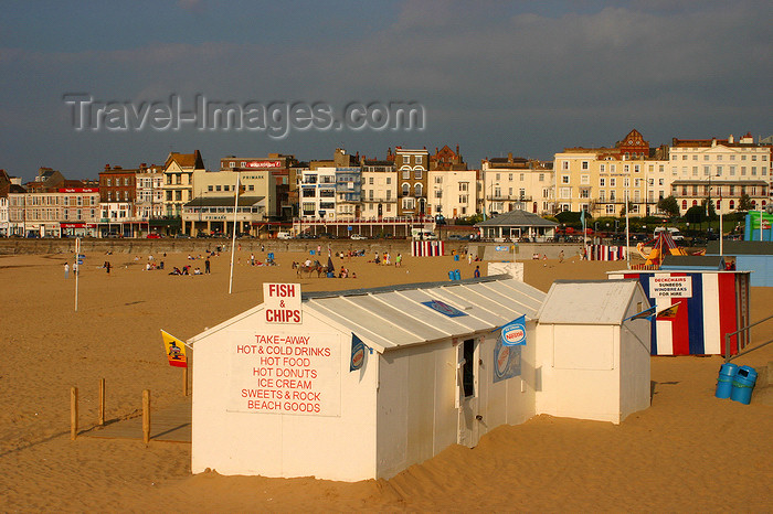 england635: Margate, Kent, South East England: waterfront - fish and chips on the beach - photo by I.Middleton - (c) Travel-Images.com - Stock Photography agency - Image Bank