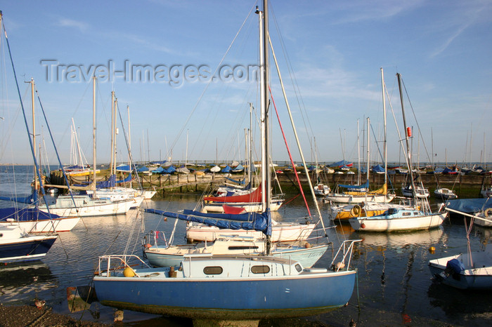 england658: Lee on Solent, Gosport, Hampshire, South East England, UK: boats and pier - Titchfield Haven marina at Hill Head - photo by I.Middleton - (c) Travel-Images.com - Stock Photography agency - Image Bank