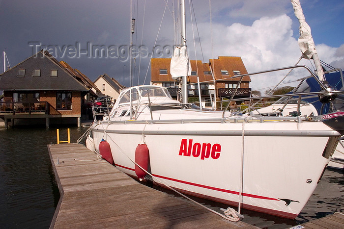 england674: Hythe, New Forest, Hampshire, South East England, UK: the 'Alope' - boat at Hythe Marina - Solent - photo by I.Middleton - (c) Travel-Images.com - Stock Photography agency - Image Bank