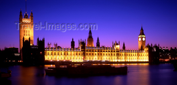 england767: London, England: Houses of Parliament - Westminster Palace - nocturnal - UNESCO World Heritage Site - photo by A.Bartel - (c) Travel-Images.com - Stock Photography agency - Image Bank