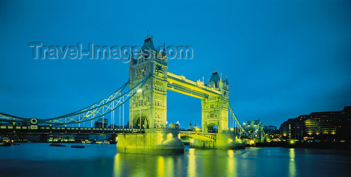 england768: London, England: Tower Bridge - it carries the A100 Tower Bridge Road - nocturnal - photo by A.Bartel - (c) Travel-Images.com - Stock Photography agency - Image Bank