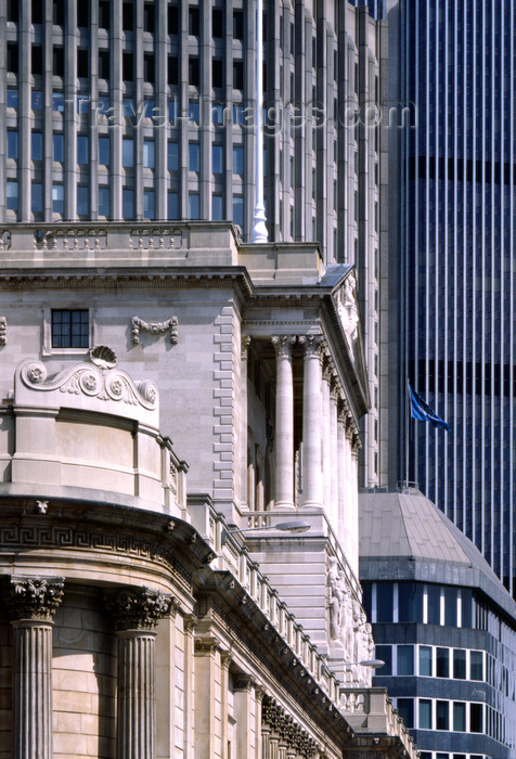 england786: London, England: Bank of England and 125 Old Broad Street, the old Stock Exchange Tower - The City - photo by A.Bartel - (c) Travel-Images.com - Stock Photography agency - Image Bank