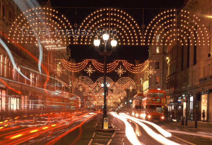 england793: London, England: Christmas Lights, Regent Street - West End - Westminster illuminations - photo by A.Bartel - (c) Travel-Images.com - Stock Photography agency - Image Bank