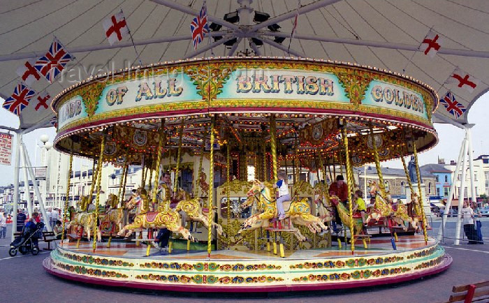 england85: England (UK) - Southport (Merseyside): Merry-go-Round - photo by David S. Jackson - (c) Travel-Images.com - Stock Photography agency - Image Bank