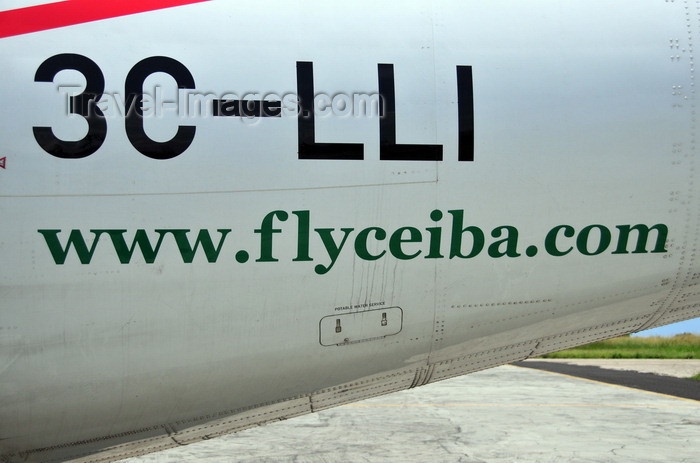 equatorial-guinea1: Bioko / Fernando Pó island, Equatorial Guinea: Malabo - Ceiba Intercontinental ailines ATR 72-212A cn790 3C-LLI the airport - tail number - aircraft registration - photo by M.Torres - (c) Travel-Images.com - Stock Photography agency - Image Bank