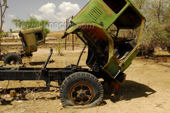 eritrea48: Eritrea - Keren, Anseba region: cemetery for military trucks - photo by E.Petitalot - (c) Travel-Images.com - Stock Photography agency - Image Bank