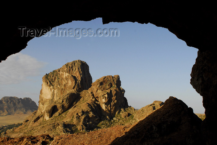 eritrea67: Eritrea - Senafe, Southern region: landscape of Senafe, seen from a cave - photo by E.Petitalot - (c) Travel-Images.com - Stock Photography agency - Image Bank