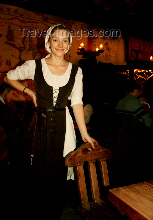 estonia163: Estonia - allinn - Old Town - Old Hansa - Costumed Server - Estonian girl - photo by K.Hagen - (c) Travel-Images.com - Stock Photography agency - Image Bank