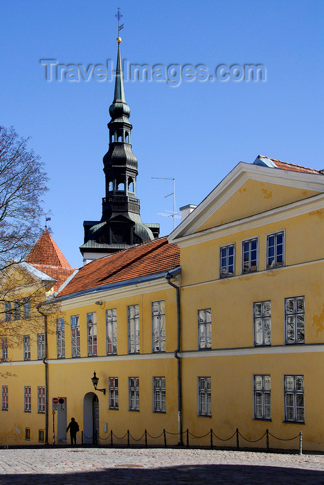 estonia184: Estonia, Tallinn: Old Town - facades and spire - photo by J.Pemberton - (c) Travel-Images.com - Stock Photography agency - Image Bank