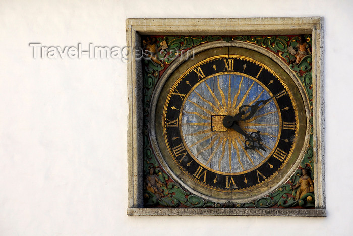 estonia188: Estonia, Tallinn: Clock of the Holy Spirit Church - photo by J.Pemberton - (c) Travel-Images.com - Stock Photography agency - Image Bank