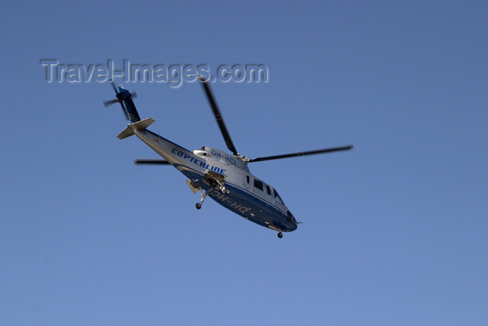 estonia76: Estonia - Tallinn: Copterline's Sikorsky S-76C+ helicopter - flying to Helsinki - OH-HCI - photo by C.Schmidt - (c) Travel-Images.com - Stock Photography agency - Image Bank