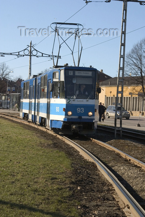 estonia78: Estonia - Tallinn: tram - Tatra KT4 - public transportation - photo by C.Schmidt - (c) Travel-Images.com - Stock Photography agency - Image Bank