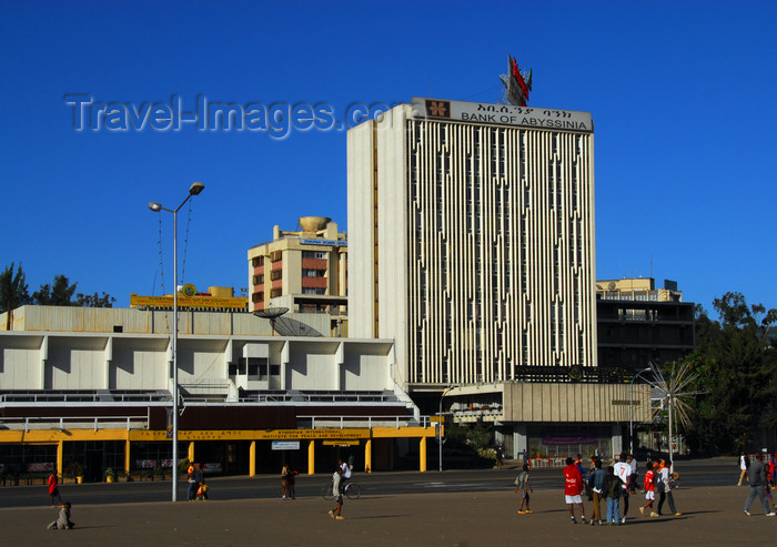 ethiopia107: Addis Ababa, Ethiopia: Bank of Abyssinia - Meskal square - photo by M.Torres - (c) Travel-Images.com - Stock Photography agency - Image Bank