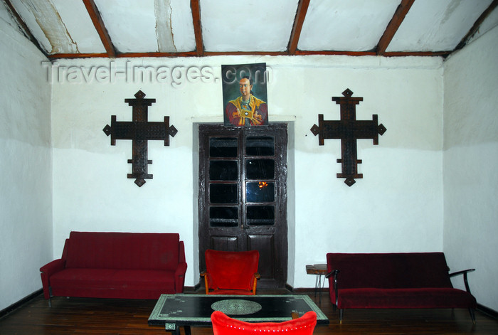 ethiopia122: Addis Ababa, Ethiopia: empress Itegue Taitu Hotel - crosses - photo by M.Torres - (c) Travel-Images.com - Stock Photography agency - Image Bank