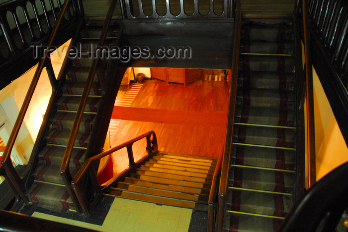 ethiopia123: Addis Ababa, Ethiopia: empress Itegue Taitu Hotel - stairs - photo by M.Torres - (c) Travel-Images.com - Stock Photography agency - Image Bank