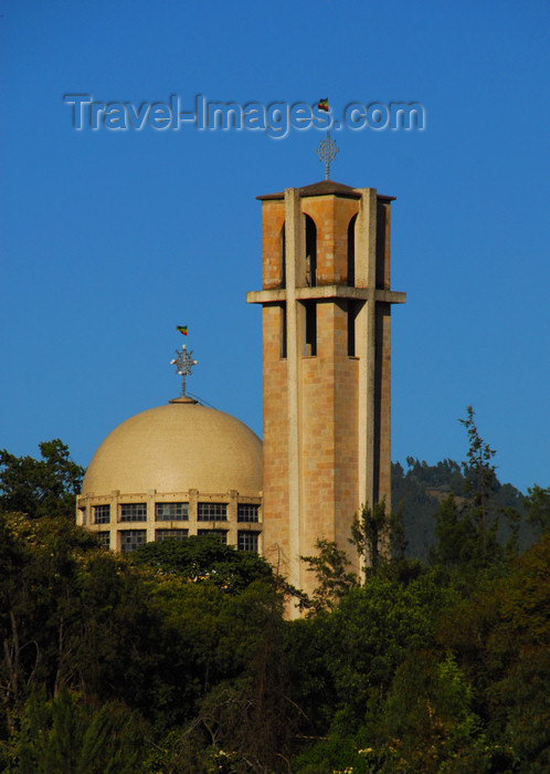 ethiopia132: Addis Ababa, Ethiopia: St. Stephanos church - seen from Meskal square - photo by M.Torres - (c) Travel-Images.com - Stock Photography agency - Image Bank