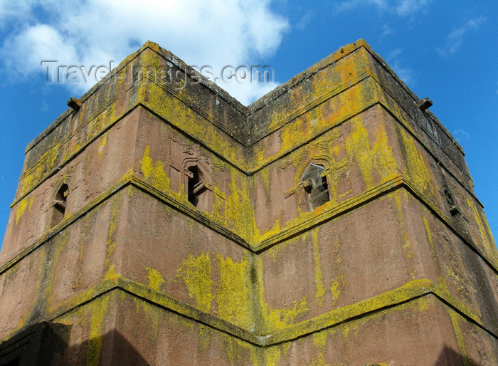 ethiopia199: Lalibela, Amhara region, Ethiopia: Bet Giyorgis rock-hewn church - the top - UNESCO world heritage site - photo by M.Torres - (c) Travel-Images.com - Stock Photography agency - Image Bank