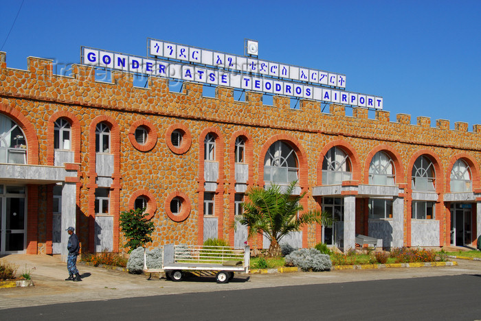 ethiopia200: Gondar, Amhara Region, Ethiopia: Atse Teodros Airport - terminal - IATA: GDQ, ICAO: HAGN - photo by M.Torres - (c) Travel-Images.com - Stock Photography agency - Image Bank