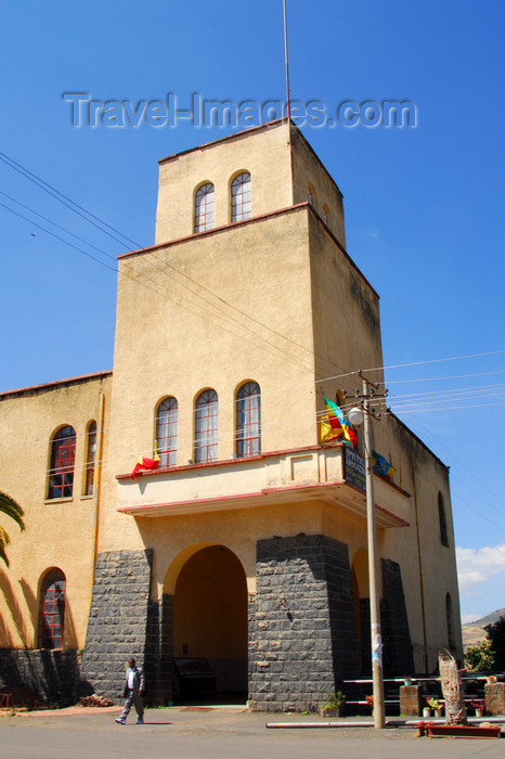 ethiopia203: Gondar, Amhara Region, Ethiopia:  Semien Gondar Zone (North Gondar) Administration Office - Italian colonial building - photo by M.Torres - (c) Travel-Images.com - Stock Photography agency - Image Bank