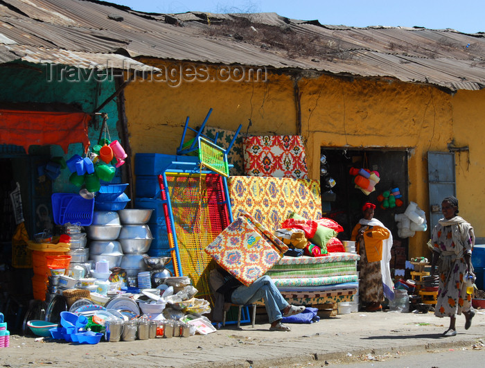 ethiopia213: Gondar, Amhara Region, Ethiopia: matress shop - photo by M.Torres - (c) Travel-Images.com - Stock Photography agency - Image Bank