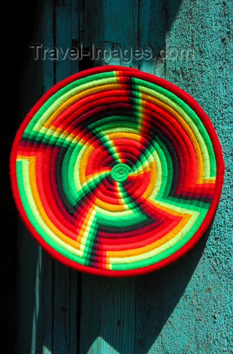 ethiopia217: Gondar, Amhara Region, Ethiopia: psychedelic plate cover - photo by M.Torres - (c) Travel-Images.com - Stock Photography agency - Image Bank