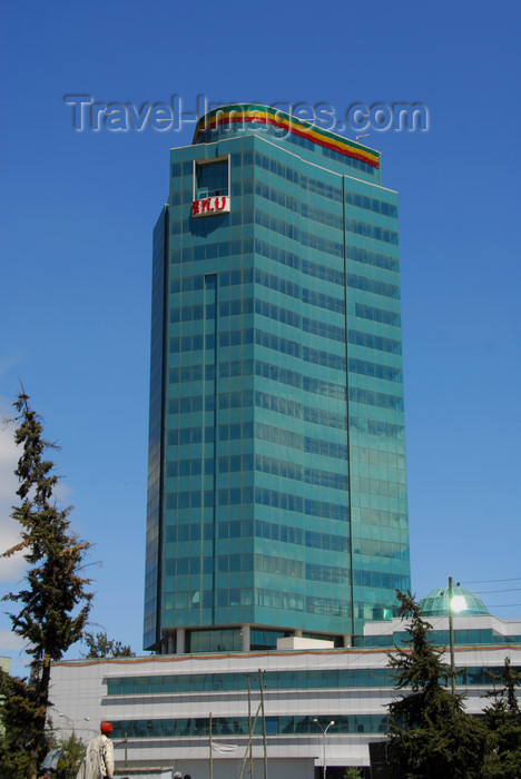 ethiopia25: Addis Ababa, Ethiopia: Nani Tower - 22- storey building in front of Ghion hotel designed by Hailegebriel Gebre Sellasie - photo by M.Torres - (c) Travel-Images.com - Stock Photography agency - Image Bank