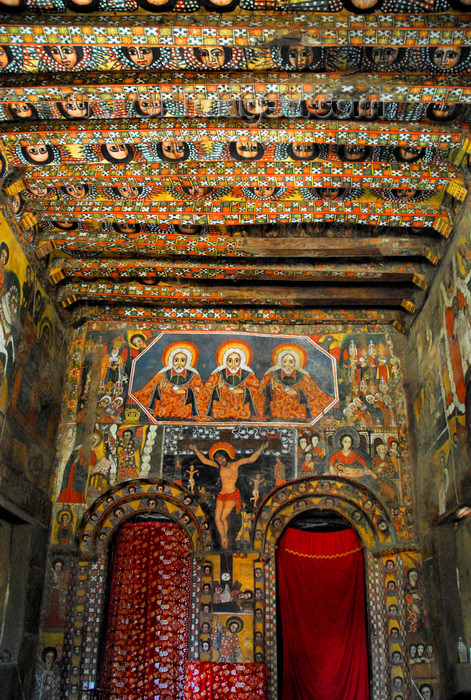 ethiopia255: Gondar, Amhara Region, Ethiopia: Debre Berham Selassie church - interior - photo by M.Torres - (c) Travel-Images.com - Stock Photography agency - Image Bank