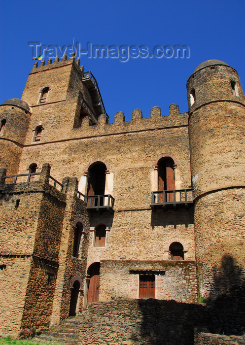 ethiopia273: Gondar, Amhara Region, Ethiopia: Royal Enclosure - Fasiladas' Palace - UNESCO world heritage site - Fasil Ghebbi - photo by M.Torres - (c) Travel-Images.com - Stock Photography agency - Image Bank