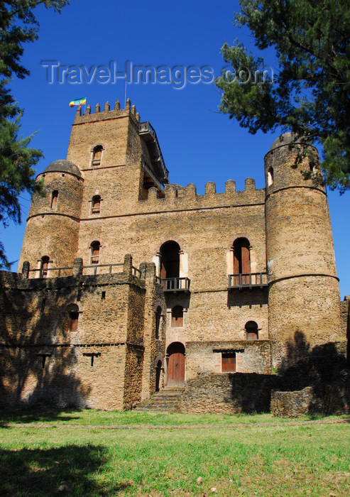 ethiopia274: Gondar, Amhara Region, Ethiopia: Royal Enclosure - Fasiladas' Palace - SE facade - photo by M.Torres - (c) Travel-Images.com - Stock Photography agency - Image Bank