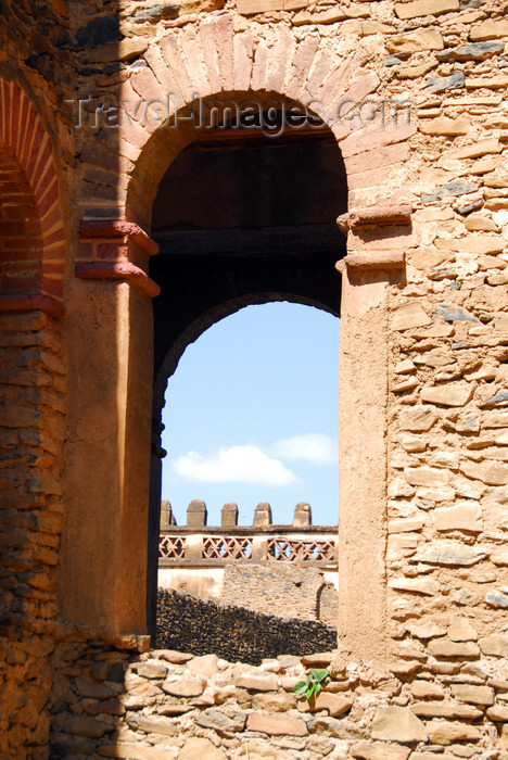 ethiopia284: Gondar, Amhara Region, Ethiopia: Royal Enclosure - Iyasu palace -  view to Yohannes library - photo by M.Torres - (c) Travel-Images.com - Stock Photography agency - Image Bank