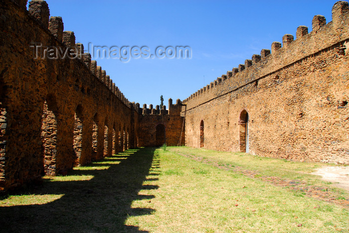 ethiopia294: Gondar, Amhara Region, Ethiopia: Royal Enclosure - Bakaffa's palace - court betweem the stables and the banqueting hall - photo by M.Torres - (c) Travel-Images.com - Stock Photography agency - Image Bank