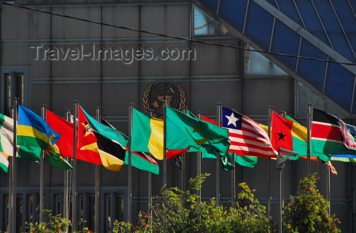 ethiopia3: Addis Ababa, Ethiopia: United Nations Economic Commission for Africa - ECA Conference Center - African Flags - photo by M.Torres - (c) Travel-Images.com - Stock Photography agency - Image Bank