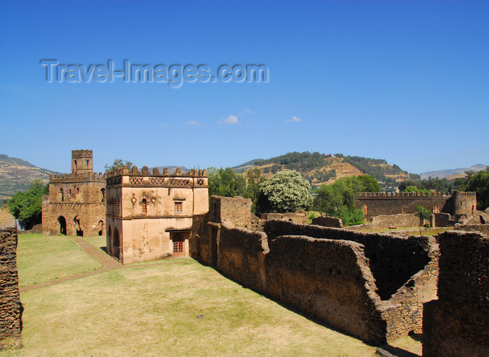 ethiopia305: Gondar, Amhara Region, Ethiopia: Royal Enclosure - Yohannes Library and the Fassil Ghebi complex - photo by M.Torres - (c) Travel-Images.com - Stock Photography agency - Image Bank