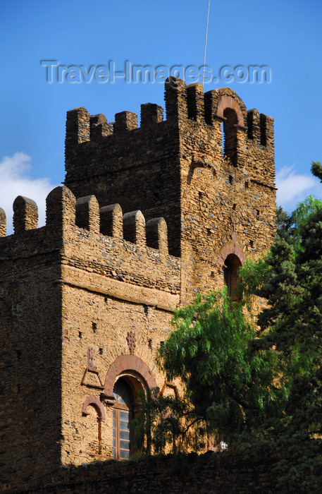 ethiopia321: Gondar, Amhara Region, Ethiopia: Royal Enclosure - Mantewab's castle, seen from outside the walls - photo by M.Torres - (c) Travel-Images.com - Stock Photography agency - Image Bank