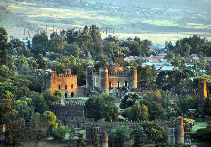 ethiopia322: Gondar, Amhara Region, Ethiopia: Royal Enclosure - the Camelot of Africa - UNESCO world heritage - seen from Goha hotel - photo by M.Torres - (c) Travel-Images.com - Stock Photography agency - Image Bank