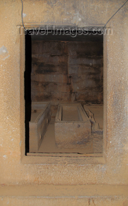 ethiopia333: Axum - Mehakelegnaw Zone, Tigray Region: stone sarcophagi in the tomb of King Kaleb - photo by M.Torres - (c) Travel-Images.com - Stock Photography agency - Image Bank