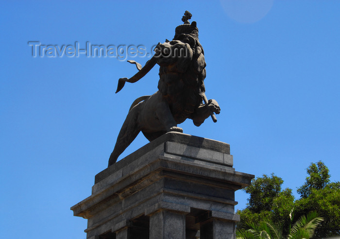 ethiopia34: Addis Ababa, Ethiopia: Lion of Judah monument - Anbessa square - photo by M.Torres - (c) Travel-Images.com - Stock Photography agency - Image Bank