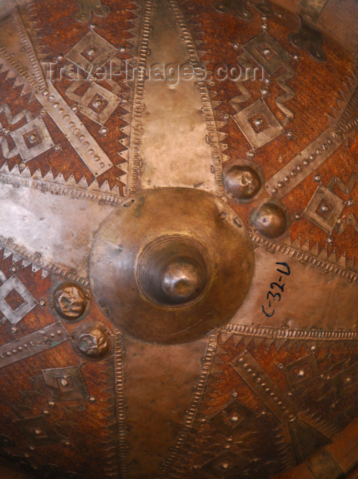 ethiopia343: Axum - Mehakelegnaw Zone, Tigray Region: St Mary of Zion Museum - middle age shield - photo by M.Torres - (c) Travel-Images.com - Stock Photography agency - Image Bank