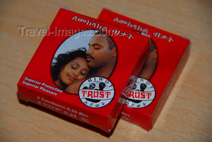 ethiopia359: Axum - Mehakelegnaw Zone, Tigray Region: Hotel Remhai - Ethiopian condoms - prophylactics are standard issue in Ethiopian hotels - photo by M.Torres - (c) Travel-Images.com - Stock Photography agency - Image Bank