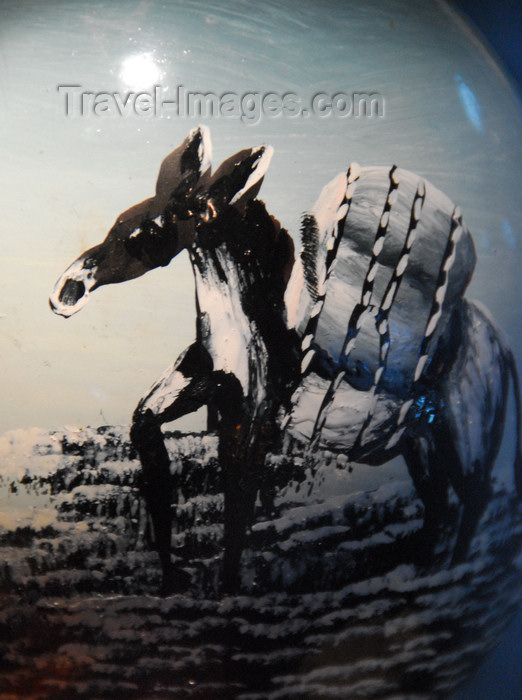 ethiopia38: Addis Ababa, Ethiopia: painted ostrich egg - donkey - photo by M.Torres - (c) Travel-Images.com - Stock Photography agency - Image Bank