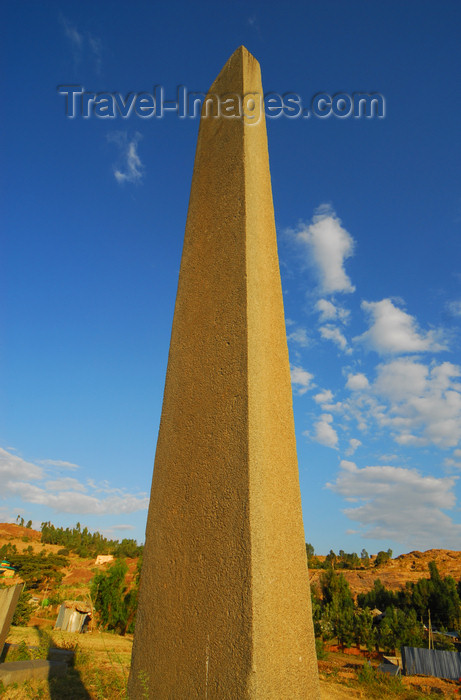 ethiopia397: Axum - Mehakelegnaw Zone, Tigray Region: - Northern stelae field - plain stele - obelisk - photo by M.Torres - (c) Travel-Images.com - Stock Photography agency - Image Bank