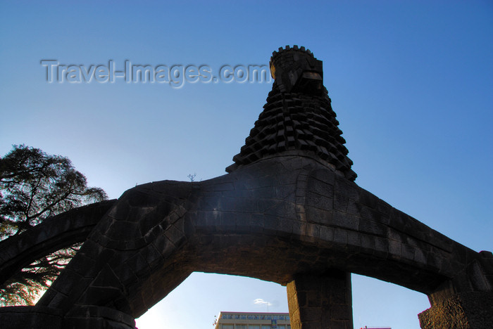 ethiopia40: Addis Ababa, Ethiopia: Abyssinian Lion, offered by France - Churchill Road, next to the National Theatre - behirawi anebsa - photo by M.Torres - (c) Travel-Images.com - Stock Photography agency - Image Bank