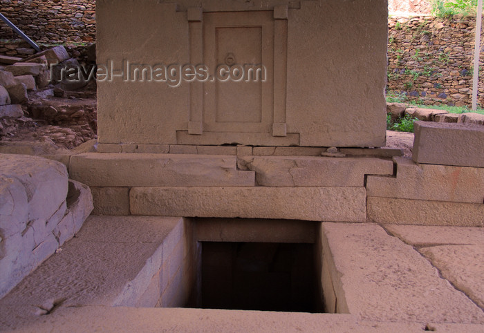 ethiopia401: Axum - Mehakelegnaw Zone, Tigray Region:  Tomb of the false door, known as the Tomb of King Remhai - Northern stelae field - photo by M.Torres - (c) Travel-Images.com - Stock Photography agency - Image Bank