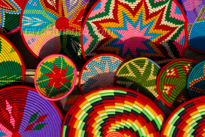 ethiopia409: Axum - Mehakelegnaw Zone, Tigray Region: colourful plate covers - Northern stelae field - photo by M.Torres - (c) Travel-Images.com - Stock Photography agency - Image Bank