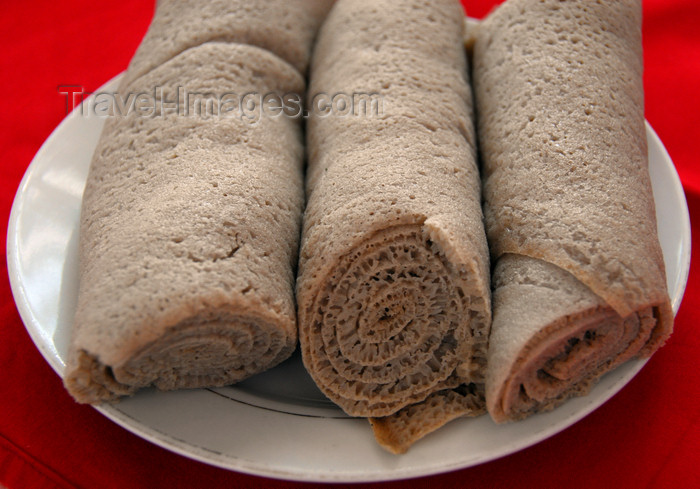 ethiopia425: Bahir Dar, Amhara, Ethiopia: rolled injera, the national staple, made from teff - photo by M.Torres - (c) Travel-Images.com - Stock Photography agency - Image Bank