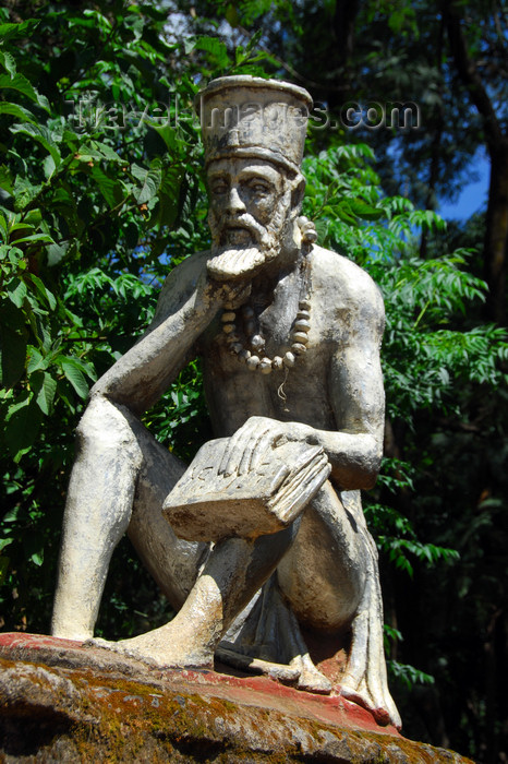 ethiopia430: Bahir Dar, Amhara, Ethiopia: statue sitting on the wall of St George Church - photo by M.Torres - (c) Travel-Images.com - Stock Photography agency - Image Bank