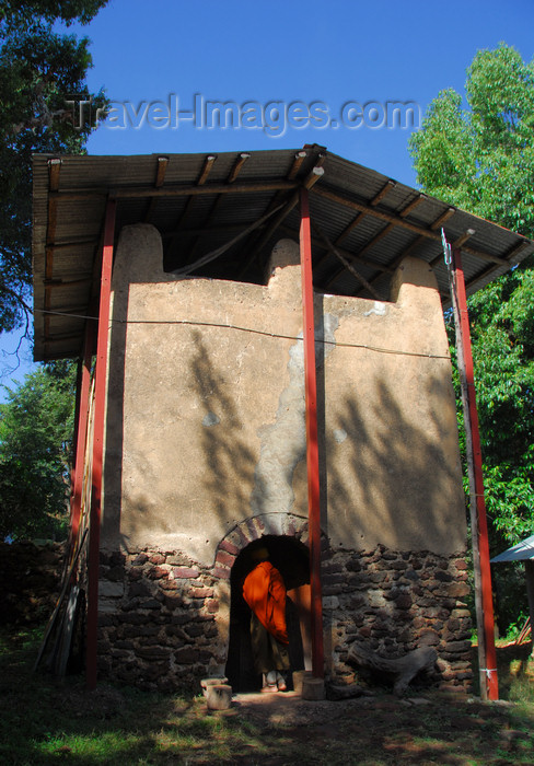 ethiopia476: Lake Tana, Amhara, Ethiopia: Kebran Gabriel Monastery - old watch tower, now the museum - photo by M.Torres  - (c) Travel-Images.com - Stock Photography agency - Image Bank